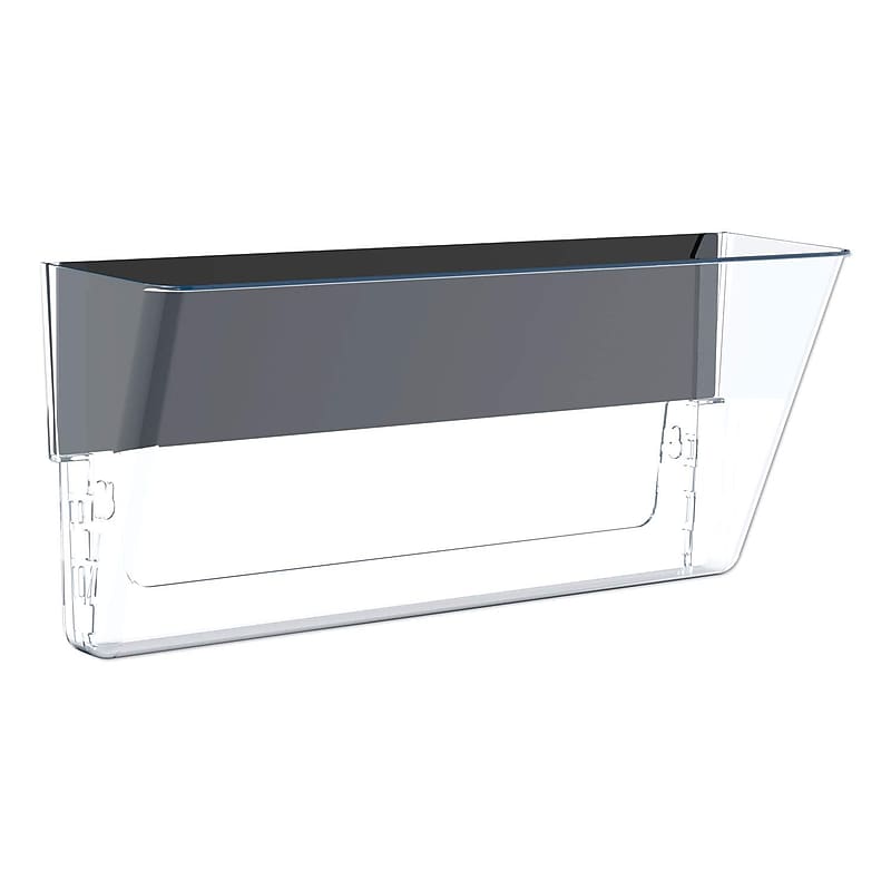 Storex Magnetic Plastic Mountable Wall File, Letter/Legal Size, Clear (STX70325U06C) image 1