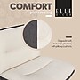 Elle Decor Ariana Armless Ergonomic Fabric Swivel Computer and Desk Chair, Cream (60121-CRM)~#|#~FF02D486-F2B5-409C-93FFD4980663388F_sc7