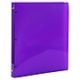 JAM Paper 1/2" 3-Ring Flexible Poly Binder, Purple (PB75237PU)~#|#~FF080A70-2CF4-4B91-8E1F8B7B6D462E34_sc7