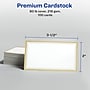 Avery Business Cards, 2" x 3 1/2", White/Gold, 10 Cards/Sheet, 10 Sheets/Pack, 100 Cards/Pack (3327)~#|#~FF0C0301-4EE3-48E6-AF6A847888BBE52B_sc7