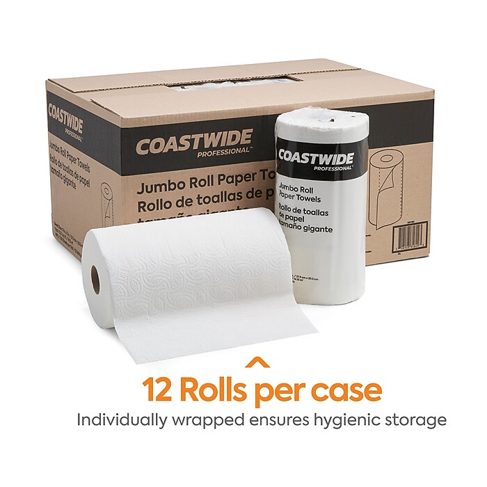 Commercial 2-Ply Adapt-a-Size Paper Towels - 30 Rolls Bulk Pack With FSC Certification, 140 Sheets Per Roll 3 thumbnail image
