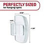 Command Small Cord & Light Clips, Clear, 16/Pack (17017CLR-AWES)~#|#~FF0EF93A-000D-49D0-B617909ED675CC08_sc7