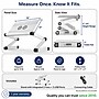 Uncaged Ergonomics WorkEZ Executive 18" Laptop Cooling Stand with 2 Fans, 3 USB Ports, Silver (WEEFHs)~#|#~FF123048-715F-484A-B72DD22B474705C2_sc7