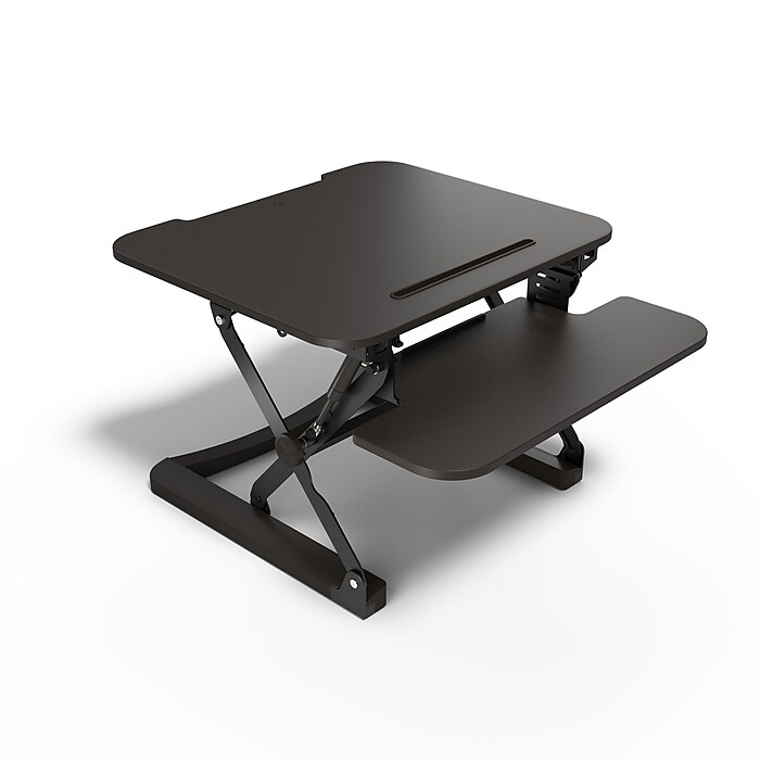 Union Scale FlexFit 27 Manual Adjustable Desk Converter Black UN44901 CC Staples