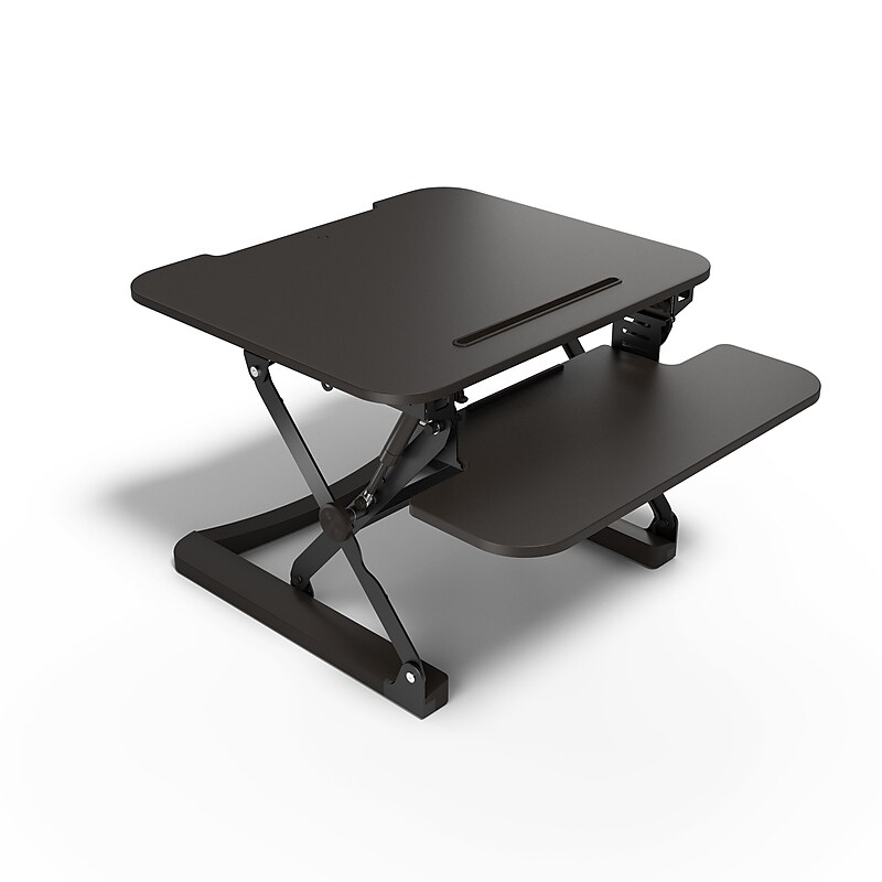 Union & Scale™ FlexFit™ 27" Manual Adjustable Desk Converter, Black (UN44901-CC) image 1