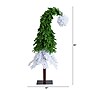 Nearly Natural 7-ft Holiday Green & White Santa’s Hat Christmas Tree with 500 LED lights and 1275 Bendable Branches (T4697)~#|#~FF131B2B-1645-4575-B776C8084AA15A81_sc7