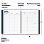2027 Staples 8" x 11" Weekly & Monthly Appointment Book, Faux Leather Cover, Navy (ST58470-27)~#|#~FF1D23D8-248A-445C-98FA7841F6A4FB63_sc7