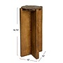 Storied Home Paulownia 9.8"Dia. Wooden Round Accent Table, Brown (EC1709)~#|#~FF1EE430-9809-4952-A0AA5F1FAA4B5F5E_sc7