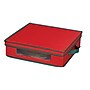 Household Essentials Holiday Charger Plate Storage Box, Red/Green (HH537RED)~#|#~FF2001DB-8DA0-4295-9D02877F07218E02_sc7