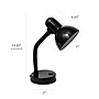 Simple Designs Basic LED Desk Lamp, 14.25", Black (LD1003-BLK)~#|#~FF20586E-7A59-4536-8559023DF13D5A7A_sc7
