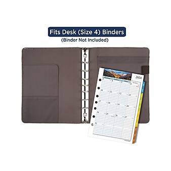 2024 AT-A-GLANCE Zenscapes 8.5" x 5.5" Weekly & Monthly Planner Refill, Multicolor (281-285Y-24)