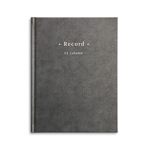 Columnar Book, 12Columns, 7.25" x 9.5", Blue Marble, 40 Sheets/Book (217976ABF) Staples