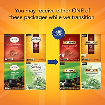 Twinings of London Variety Pack Assorted Teas, Keurig® K-Cup® Pods, 96/Carton (TNA54192)