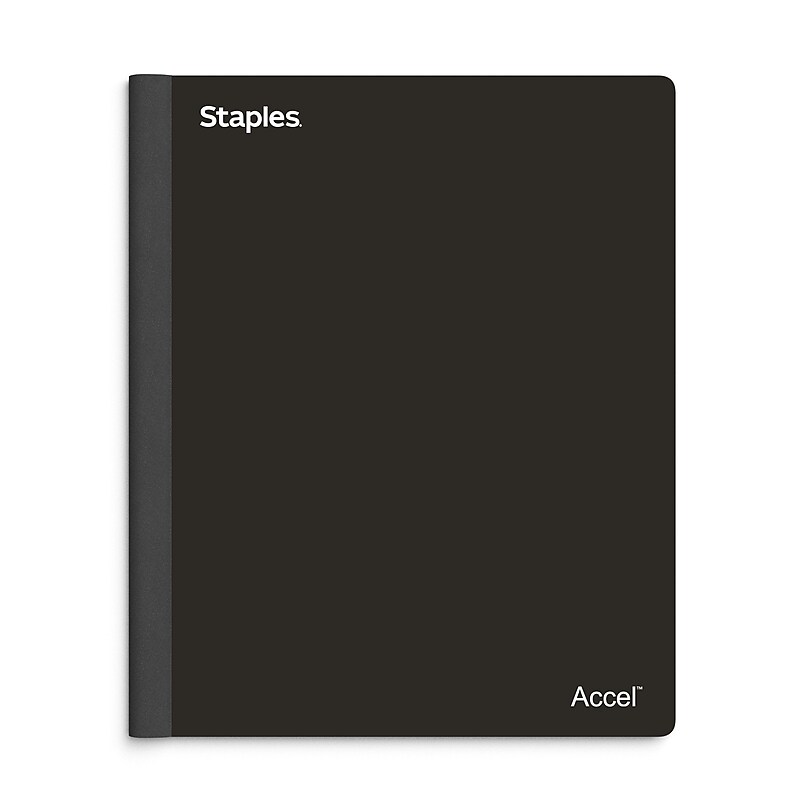 Staples® Spine Guard 5-Subject Subject Notebooks, 8.5" x 11", College Ruled, 200 Sheets, Assorted  (36935-US) image 1