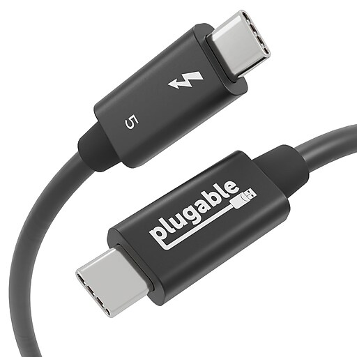 Plugable Thunderbolt 5 3.3ft USB-C to USB-C Cable, Male to