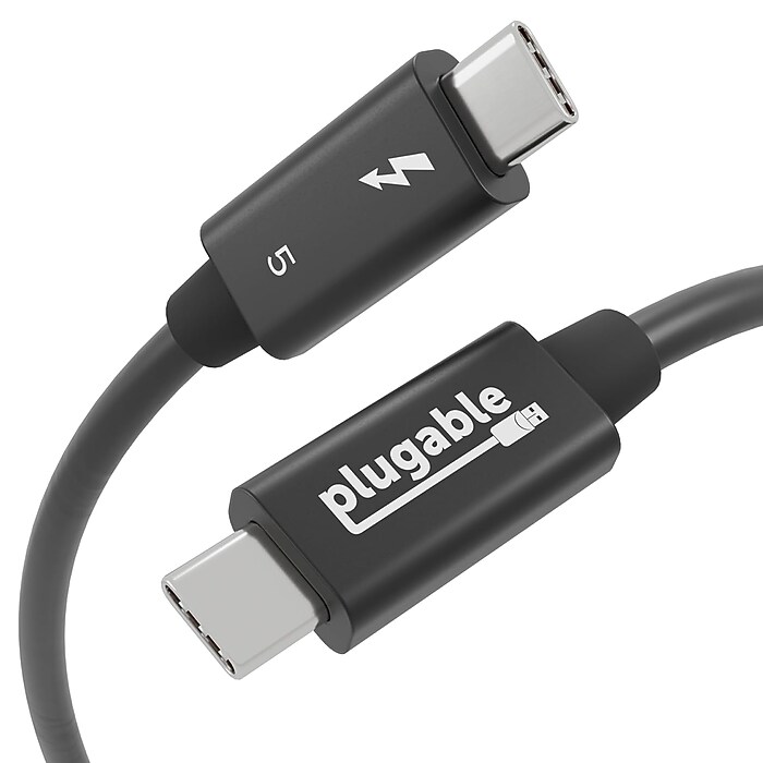 Plugable Thunderbolt 5 3.3ft USB-C to USB-C Cable, Male to Male