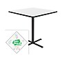 Correll Square-Shaped Dry-Erase Markerboard Cafe Table, 42" x 42", Frosty White/Black (BXB42DES-80)~#|#~FF2C6B1D-DE39-410E-B0A275B2AF8F8E54_sc7