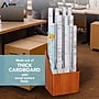 AdirOffice 12-Slot Roll File, 22"H x 12"W x 15"D, Walnut (627)~#|#~FF35E3DE-B155-43E0-A9FF0C6F70F6185B_sc7