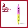 TRU RED™ Twin Tip Highlighters, Chisel Tip, Assorted Colors, 3/Pack (TR57834)~#|#~FF382C7C-A6C7-4CA6-AAAEA78E3827BDFA_sc7