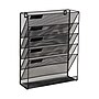 Mind Reader 5-Pocket Metal Mesh Mountable Wall File, Letter Size, Black (MAGSTACK-BLK)~#|#~FF3AECA5-9D83-490C-95F9CEB2A3C99B5C_sc7