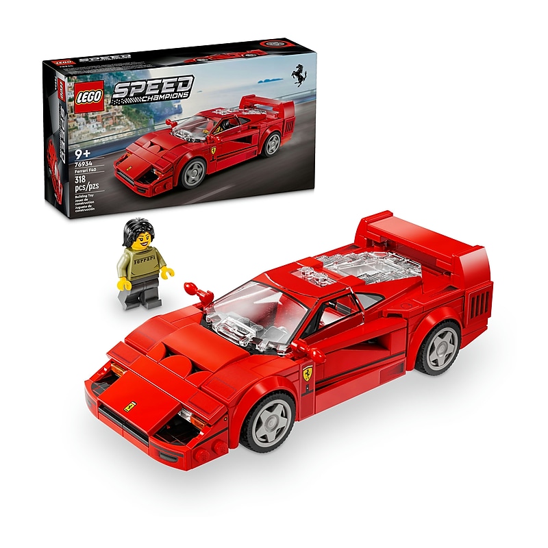 LEGO Speed Champions Ferrari F40 Supercar, 318 Pieces (76934) image 1