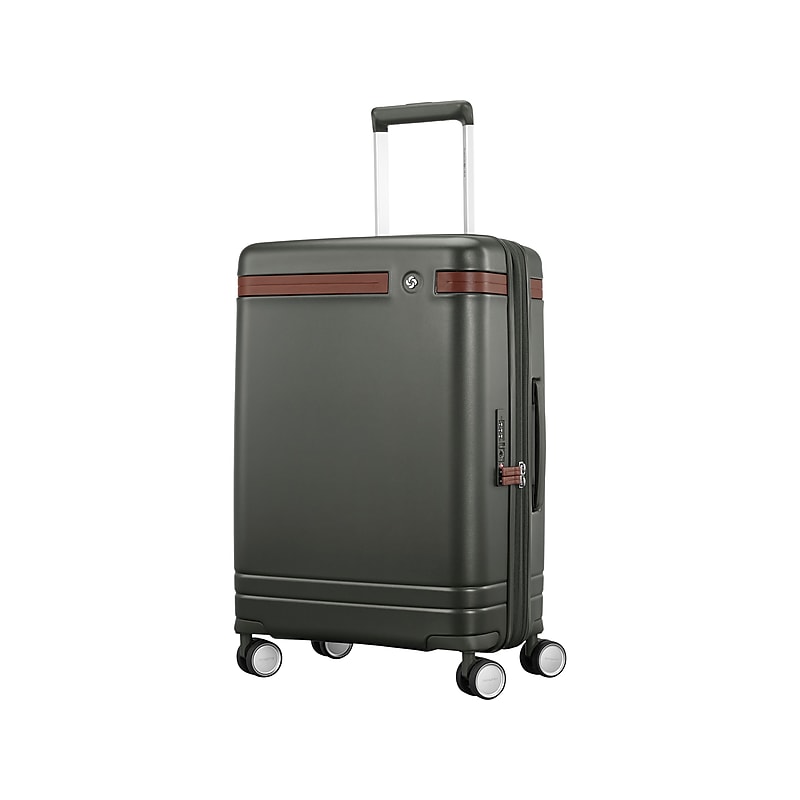 Samsonite Virtuosa 23" Hardside Carry-On Suitcase, 4-Wheeled Spinner, TSA Checkpoint Friendly, Pine Green (149176-1693) image 1
