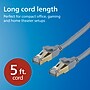 Philips 5' CAT-8 Ethernet Cable, Male to Male, Gray (SWR3523GR/37)~#|#~FF41C091-0F6E-43B8-A959637F3E9FAA66_sc7