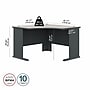 Bush Business Furniture Cubix 48"W Corner Desk, Slate/White Spectrum (WC8427A)~#|#~FF435A0C-F8A3-4645-AEFDC1931531A1F5_sc7