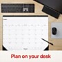 2026 Staples 22" x 17" Monthly Desk Pad Calendar, White/Black (ST12951-26)~#|#~FF4857DF-119F-4307-84C6CEC46C7B0CB6_sc7