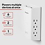 Staples TECH 6-Outlet 3-USB Port Surge Protector, 1800 Joules, White (ST62778)~#|#~FF4A35B1-FF35-4DB9-A17100D34C9A161D_sc7