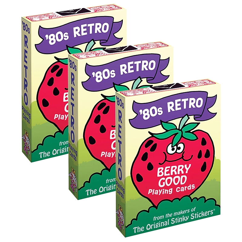 Trend Enterprises 80's Retro Playing Cards, Multicolored, 3/Bundle (T-20101-3) image 1