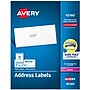 Avery Sure Feed Laser Address Labels, 1" x 2-5/8", White, 7,500 Labels/Box (45160)~#|#~FF4DD041-76D6-4EB6-B743D266E6FFE2C5_sc7