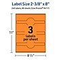 Avery Decorative Edge Multipurpose Labels, 2-3/8" x 8", Bright Orange, 240/Box (94117)~#|#~FF4E9338-1386-435D-BF0B36578E958177_sc7