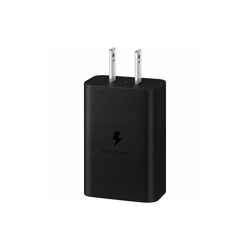 Samsung USB-C Wall Charger with Cable, 15W, Black (EP-T1510XBEGUS) image 1