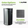 Alpine Industries Stainless Steel Trash Can, 12 Gallon, Black (ALP438-12HR-BLK)~#|#~FF56CE40-F109-43C3-9B03C93C83886251_sc7