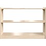 Flash Furniture Bright Beginnings 2-Section Open Storage Unit, 24.5"H x 47.25"W x 11.75"D, Brown (MK-ME088030-GG)~#|#~FF57EC74-DAB9-4653-A46E03291808767C_sc7