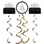 Creative Converting Golden Wishes Birthday Decor Kit, Black/Gold, 6/Pack (DTC9506E1A)~#|#~FF5877E7-5955-4DFD-AE272F1027524025_sc7