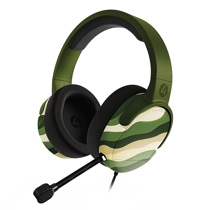 4Gamers Panther Stereo Gaming Over-the-Ear Headset, 3.5mm, Green (XP-PANTHER-WF-4G) image 1