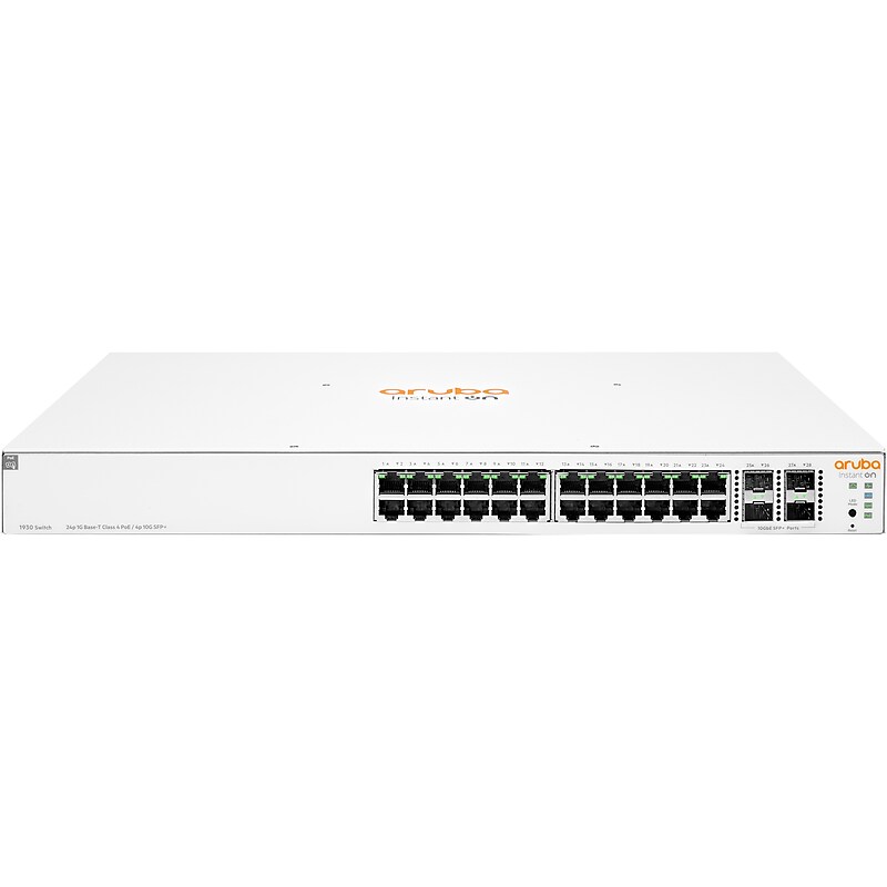 Aruba 1930 28-Port Gigabit Ethernet Managed Switch, White (JL683B#ABA) image 1