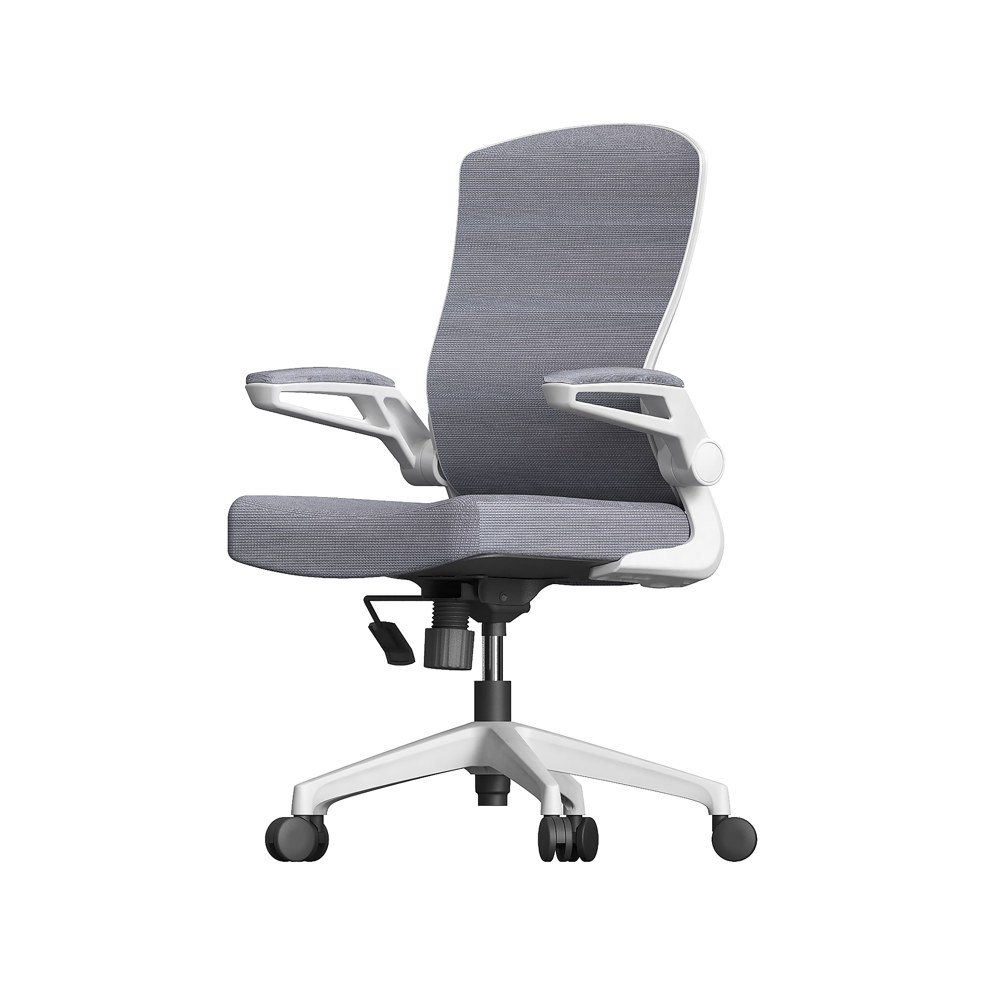 RAYNOR GROUP ION Fabric Task Chair, Gray/White (ION-WH-GRY) Sansujyuku sansujyuku.com