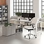 Bush Business Furniture Hustle 72"W Computer Desk and Low Storage Cabinet with Doors and Shelves, Platinum Gray (HUS012PG)~#|#~FF629288-13C1-4052-90A9FE6049271A3E_sc7