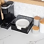 Mind Reader Plastic Paper Plate Holder Covered Dispenser with Lid, Black/Clear (PSTOR-BLK)~#|#~FF64CDDB-711E-4AB2-966877213D182EB3_sc7
