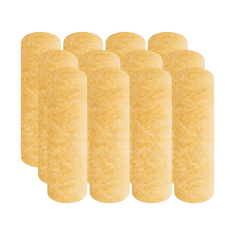 Wooster Brush Super/Fab Roller Cover, 9", 0.38" Nap, Buff, Dozen (00R2390090) image 1