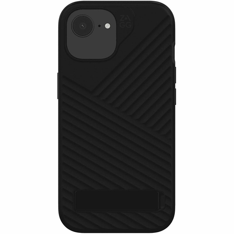 Zagg Denali Snap with Kickstand Phone Case for iPhone 16e/15/14/13, Shock Absorbing, Black (702318200) image 1