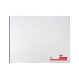 Staples Premium Poster Board, 22" x 28", White, 5/Pack (28128)
