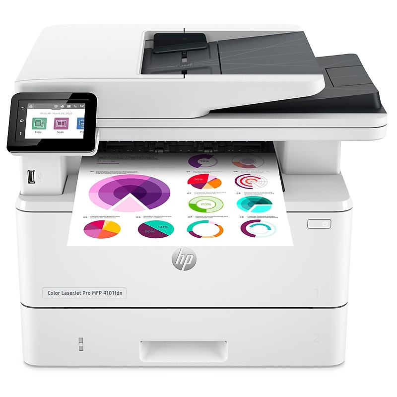 HP LaserJet Pro MFP 4101fdn Wired Black & White Laser Printer, All-In-One Print, Copy, Scan, Fax, Best for Office (2Z618F) image 1