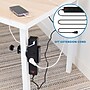 Mount-It! 3-Outlet 3-USB Port Desktop Power Strip with Clamp Desk Mount, Black (MI-7281B)~#|#~FF784447-08C0-4371-9C582FE42CB7863F_sc7