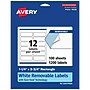Avery Laser/Inkjet Rectangle Multipurpose Labels, 1.25" x 3.75", White, 1200 Labels/Box (94228)~#|#~FF795865-49A1-49D2-A02C0FFE74695AF2_sc7