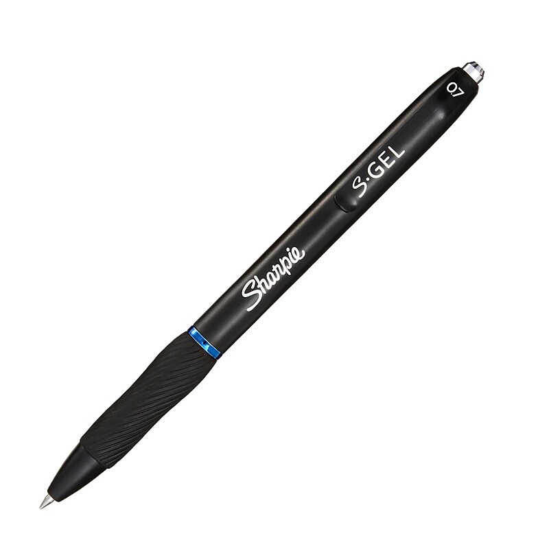 Sharpie S-Gel Retractable Gel Pen, Medium Point, 0.7mm, Blue Ink (2096184) image 1