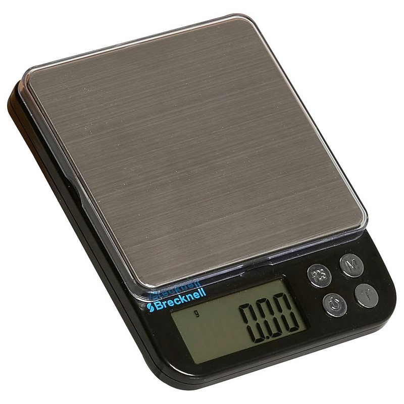 Brecknell EPB Digital Scale, 1.1lb. Capacity, Black/Silver (EPB-500G) image 1